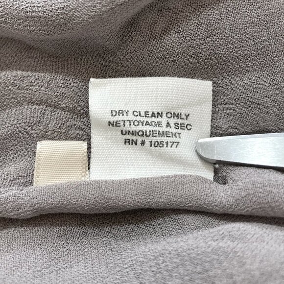 ULLA JOHNSON Anika Smocked Drop Waist Gray Silk Semi Sheer Mini Dress REVOLVE - Picture 13 of 13